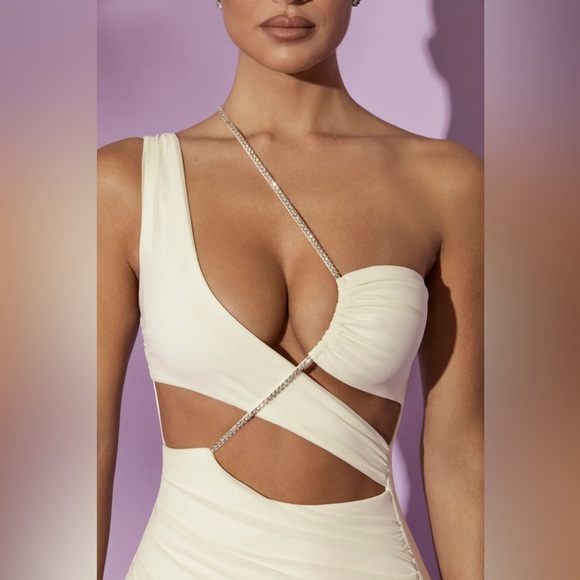 Oh Polly Cream Mini Dress NWT - Picture 3 of 10